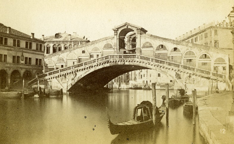 C. Naya, Ponte Rialto, Venecija, 1865.