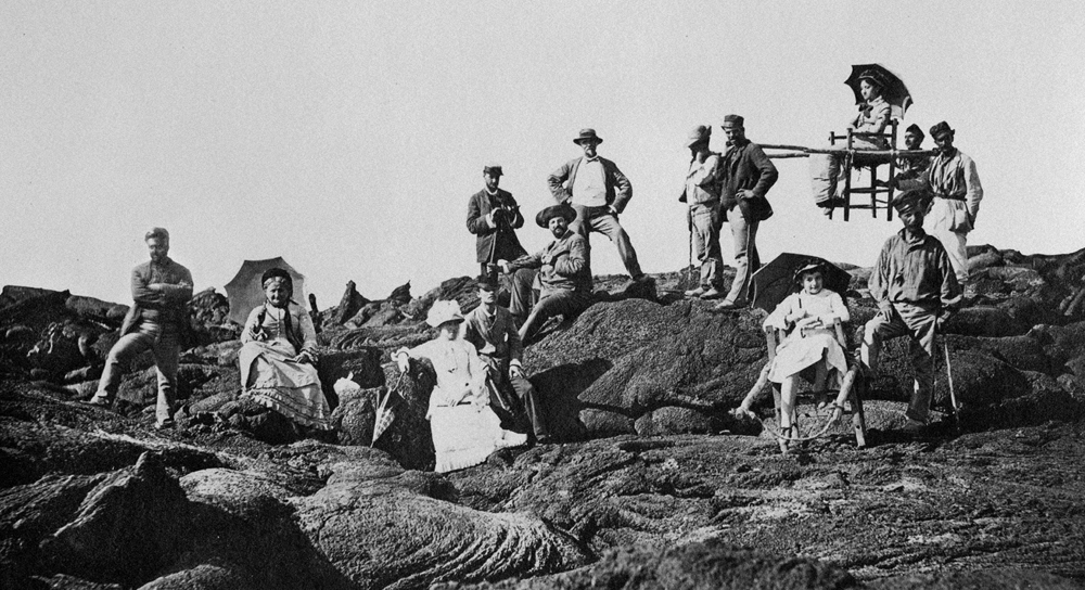 G. Sommer Turisti pored kratera Vezuva oko 1880